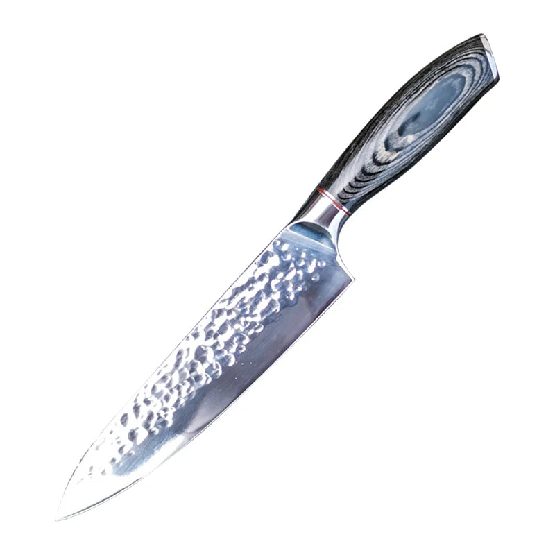 Professional 8-Inch Chef Knife with Pakkawood Handle German 1.4116 Forged High Carbon Stainless Steel Kitchen Knife
