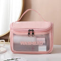 Custom Wholesale Women Travel Makeup Bag Eco Friendly PVC Clear Cosmetic Bags