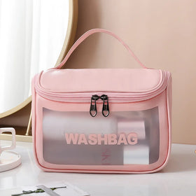 Custom Wholesale Women Travel Makeup Bag Eco Friendly PVC Clear Cosmetic Bags
