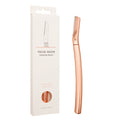Rose Gold Single Blade Replaceable Swedish Stainless Steel Blade Women Metal Handle Lightweight Reusable Facial Razors Razor