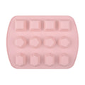 Three Gem Shapes Designs Silicone Candy Mold with 12- Cavity for Molding Gelatin Candy and Chocolate