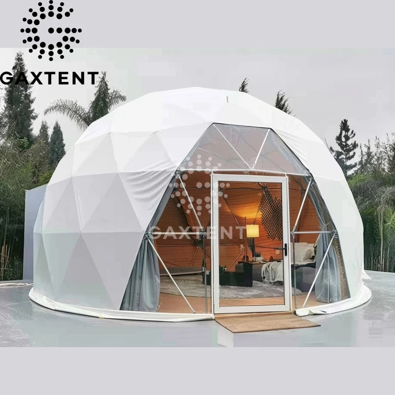 Geodesic Dome Tent 3 Personne Indoor Carbon Fiber High Mountain 4 Meters Wind Resistance 120km/h Temperature -30C +70C