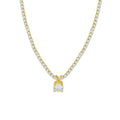2025 Fine Trend Setting Zircon Women Jewelry Necklace Stainless Steel