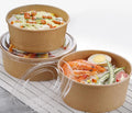 Lvsheng Eco Friendly Recyclable Disposable Microwaveable Rice Soup Salad Bowl Togo for Hot Food