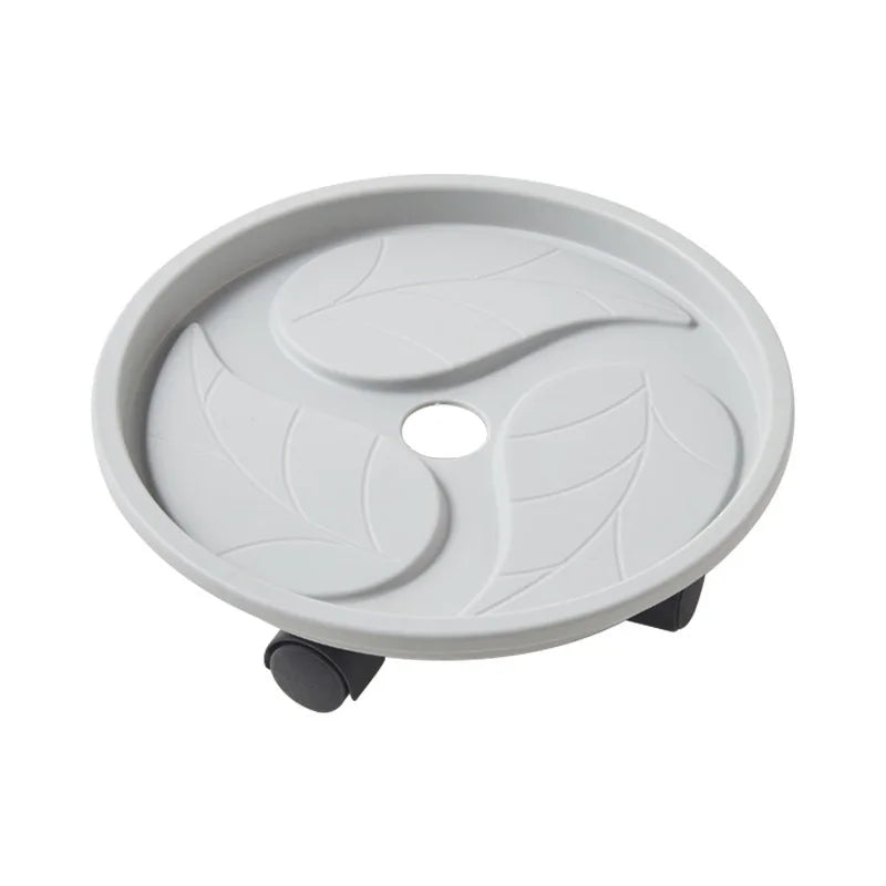 Saucer 4 Universal Wheels Plant Dolly Flower Pot Trolley Planter Pot Holder Mover Home Outdoor Garden Plastic Planter Trolley