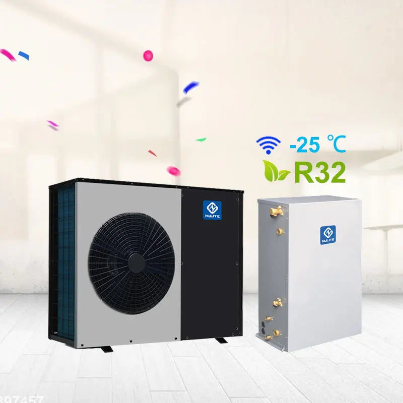 Nulite 10kw 20kw Outdoor/indoor Heating Cooling System Dc Inverter Mini Split Heat Pump Heating and Cooling