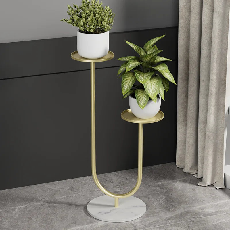 Drip Tray White Indoor Corner Vase Garden Steel Wholesale for Design of Rack Wrought Iron Display Metal Plant Pot Flower Stand