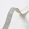 3 Rows 4 Rows Shoe Decoration  Rhinestone Glue Sheet Glass Chaton Bead Crystal Rhinestone Tapes Glue Hot Melt Adhesive