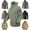 Wholesale Custom Men's Softshell Jackets Winter Windbreaker Coat Stand Collar Waterproof Zipper Closure Cotton Filled Fabric