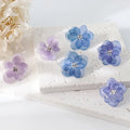 Cute Tiny Mini Accessories Real Dried Flower Studs Earring Resin Pressed Flower Earring for Women Gift and Weddings