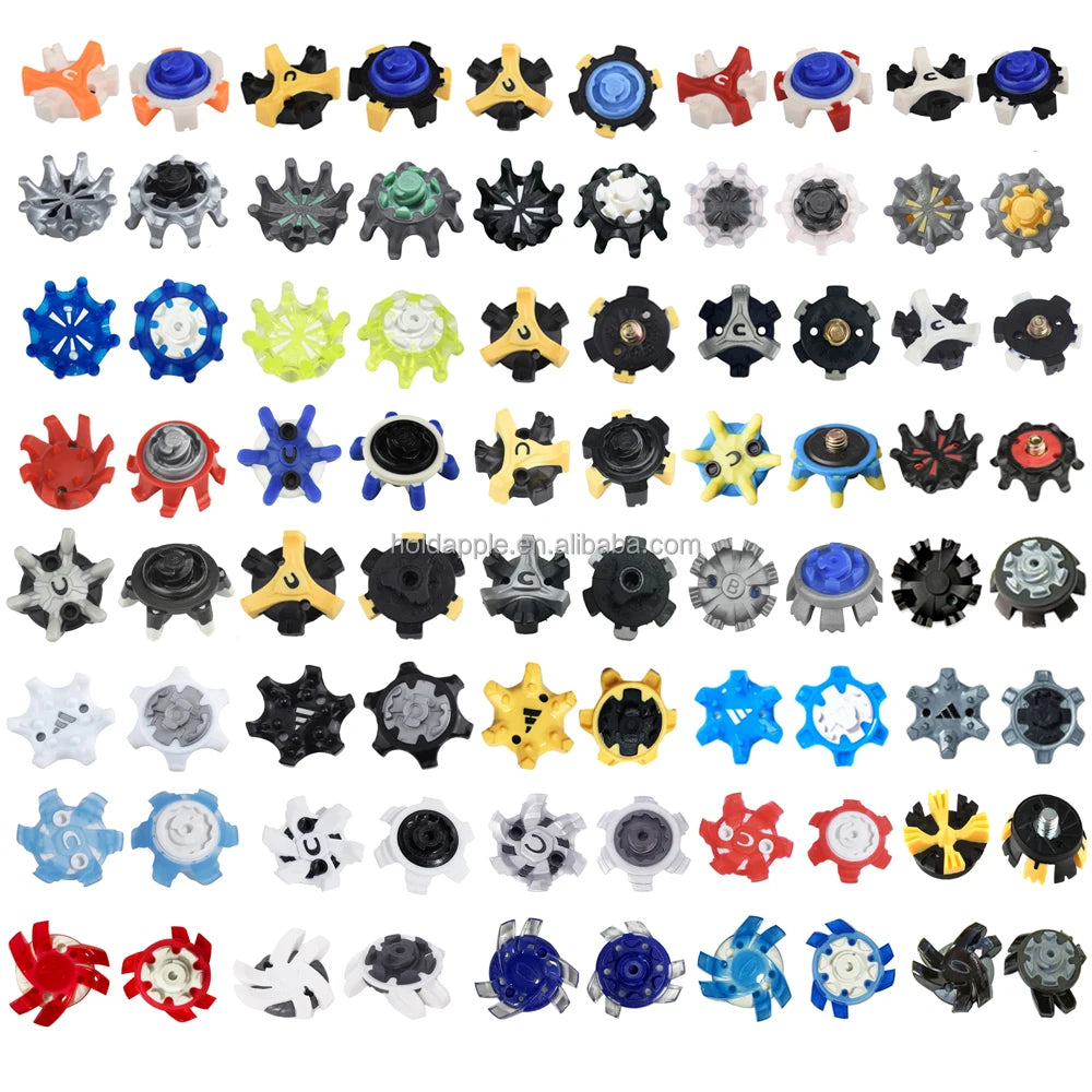 Golf Accessories Fast Twist Golf Shoe Spikes Soft Rubber Screw Easy Replacement for Golf Cleats