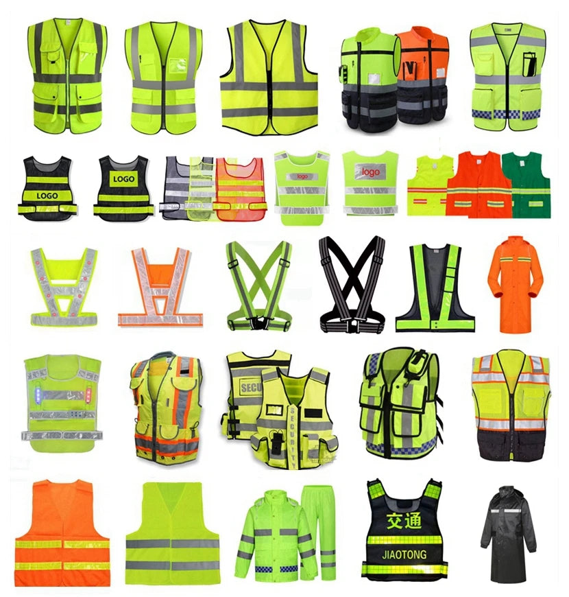 Reflective Jacket Men Men's T-shirts Polo Security Guard Winter Bulk Wholesale Jacket Tape T-shirt Reflect Tool Vest