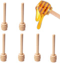 TaiLai Wooden Honey Server Sticks Mini Honey Spoon for Honey Jar Dispenser Mixing Stirrer 3 Inch Mini Wooden Honeycomb Stick
