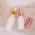 White Porcelain 2 oz Essential Oil Bottle 30 ml with Fine Mist Lid