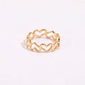 Hollow Heart Pave Rings for Women 2022 Fashion Jewelry
