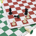 Creative 2025 Game Modern Chess Gaming Board Soft PVC Chess Board Simple Chess Fabric
