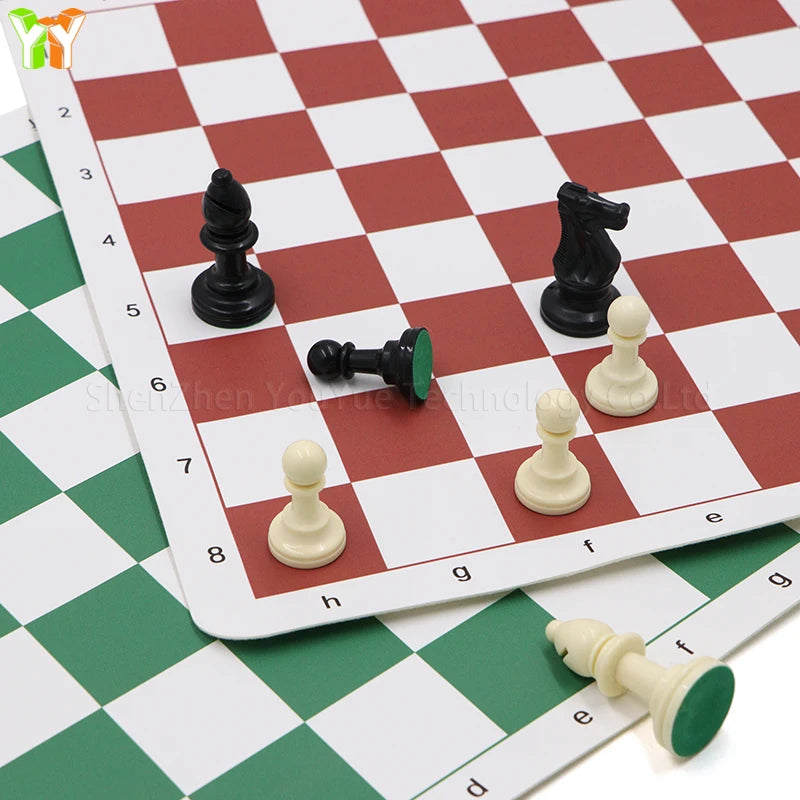 Creative 2025 Game Modern Chess Gaming Board Soft PVC Chess Board Simple Chess Fabric