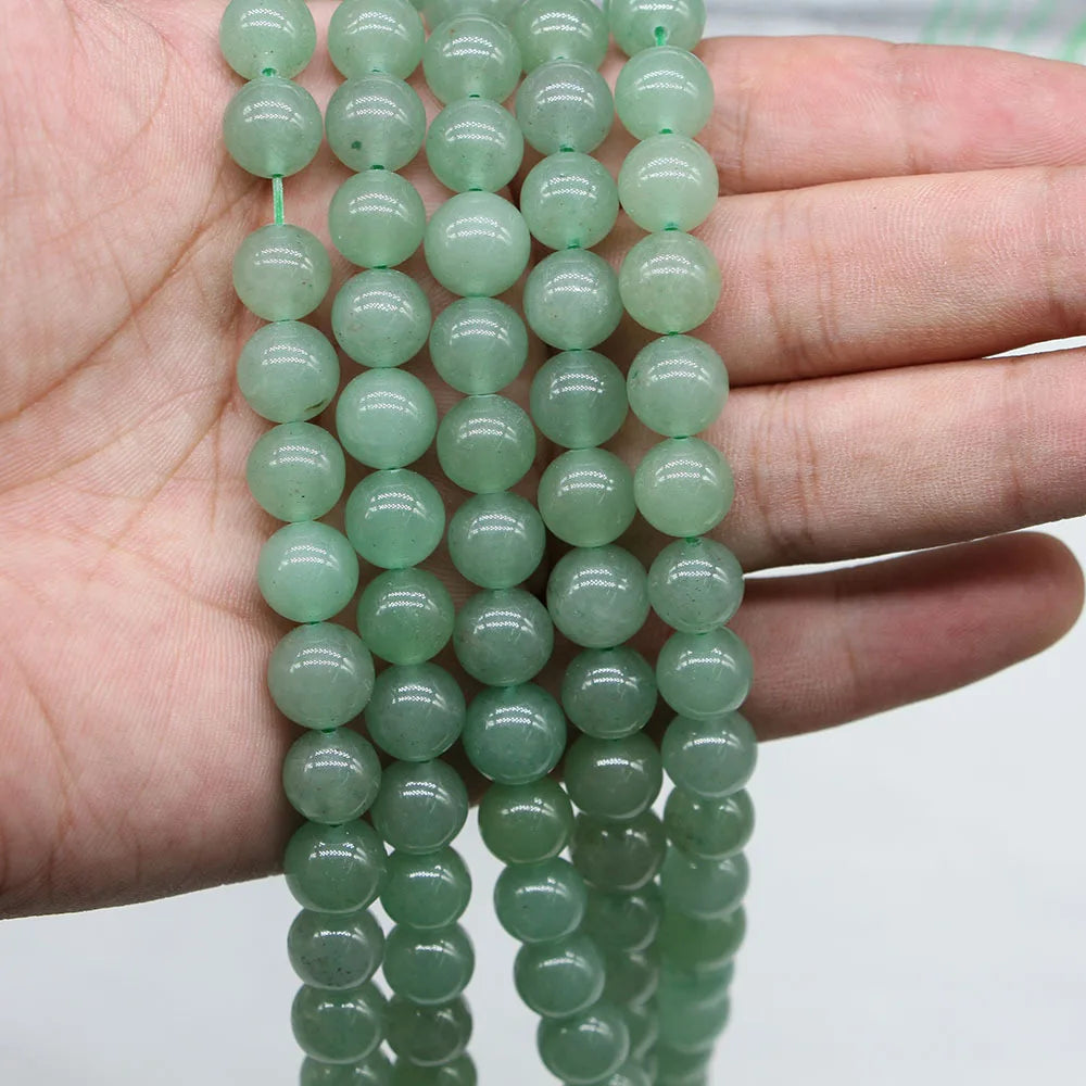 Wholesale Green Aventurine Beads Loose Stone Beads for DIY Bracelets and Necklaces for Creative Jewelry Design