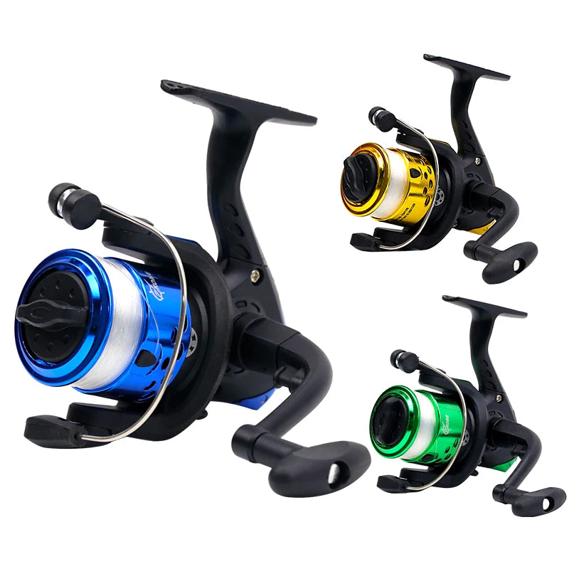 Hot Sale 200 Series Small Fishing Wheel Fly Carp Fishing Reels Saltwater Ice Mini Spinning Reel With Line