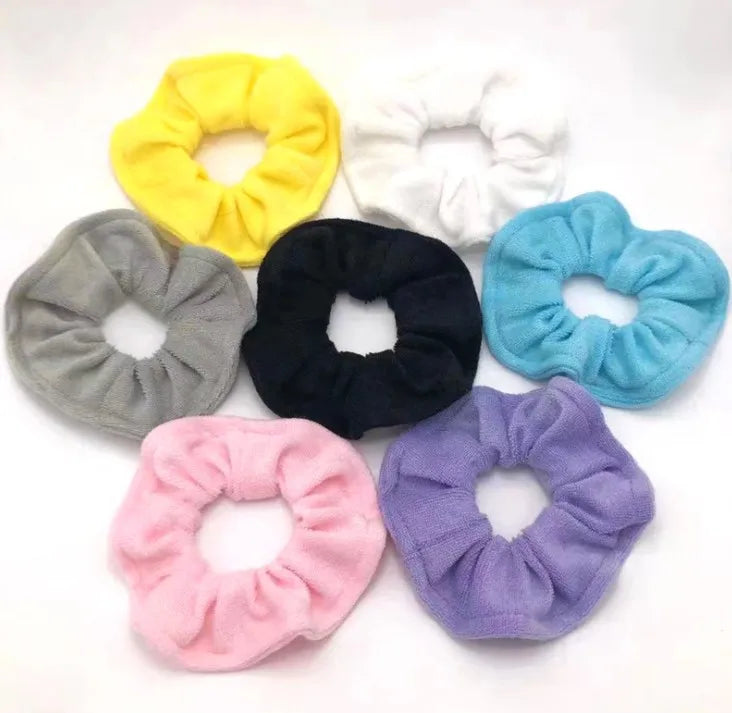 Towel Microfiber Scrunchies Soft Elastic Hair Drying Scrunchy Thick Fuzzy Hair Ties Ropes  Scrunchies for Women Girls