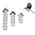 Garden stylish metal iron stand Automatic Suet Ball Bird Feed Dispenser Hanging Outdoor Wild Bird Feeder