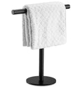 Bath Hand Towel Holder Standing SUS304 Stainless Steel Matte Black T-Shape Towel Bar Rack Stand Tower Bar