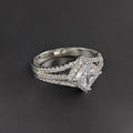 Fashionable New Design - Exquisite Sparkling Prong-Set Cubic Zirconia Ring for Women