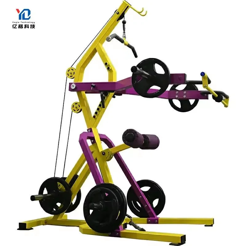 YG-4092  Commercial Fitness Equipment Multi Functional Gym Equipment Lat Pulldown and Low Row and Shoulder Raise Smith Machine