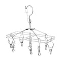 8 Clips Stainless Steel Windproof Metal Hanger Clips for Drying Socks and Underpants