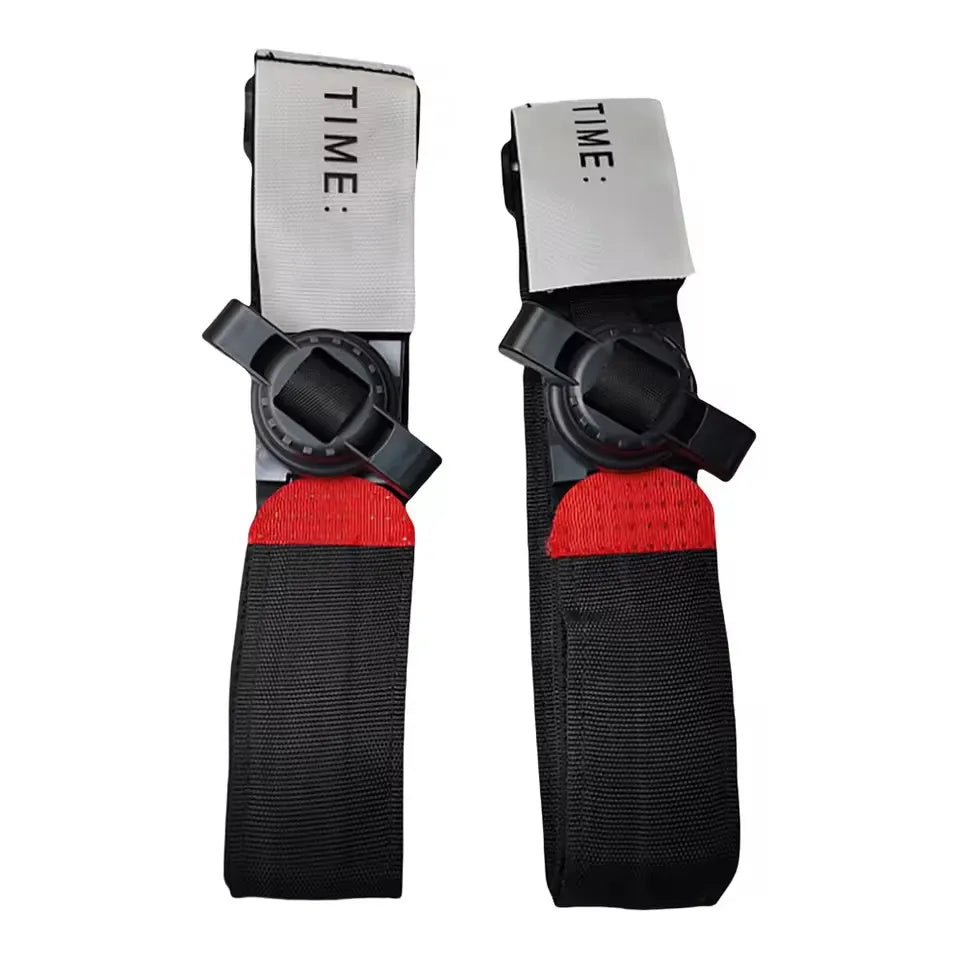 Portable Trauma Belt Tourniquet for Emergency Response Rapid Single Handed Rotation for Hiking Climbing Sports Made Polyester