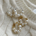 925 Sterling Silver Natural Freshwater Pearl Earrings Beaded Pearl Earrings for Women Romantic Minimalist Elegant Jewelry 2022