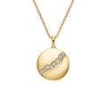 Milskye Cute Jewelry Fine Fashion for Women 14k Plated Gold 925 Silver Diamond Pendant Necklace