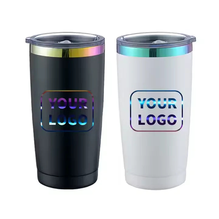 RTS US 20oz Double Wall Stainless Steel Coffee Tumbler Powder Coated Travel Tumbler Cup 25pcs Mixed Lids Novelty Gift Vacuum