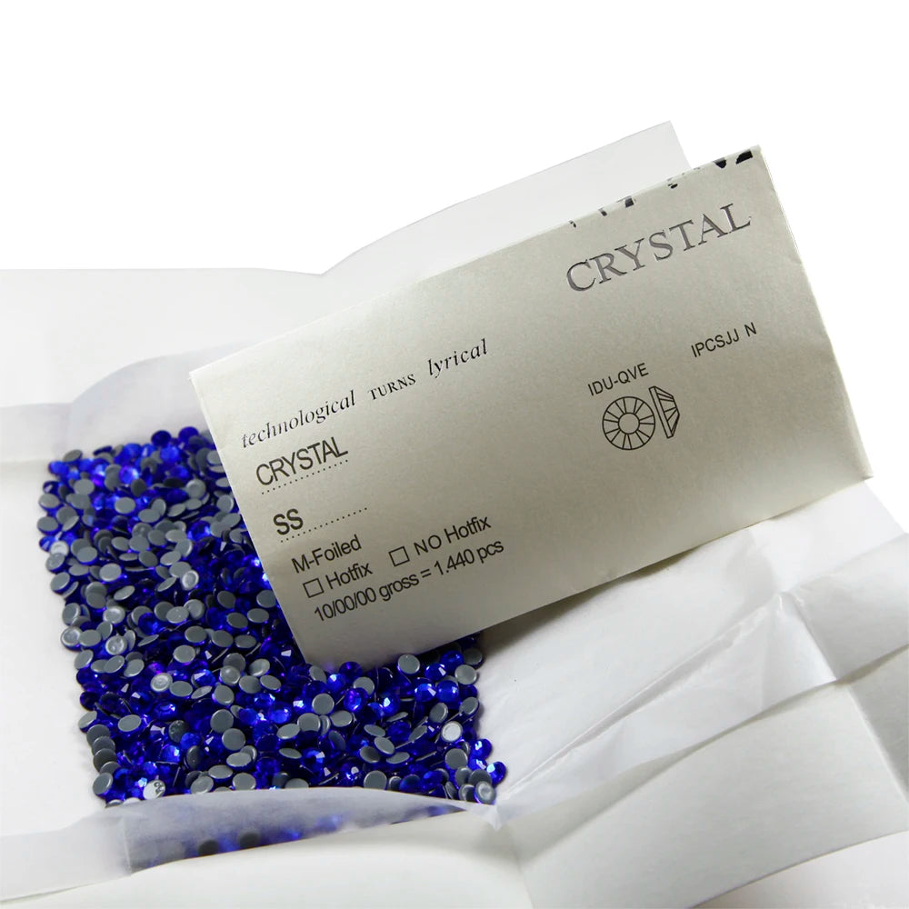 Yantuo Crystal Transfer Lead Free Diamond Flat Back Hotfix Rhinestone Wholesale Sapphire Blue Trade Assurance Strong Glue