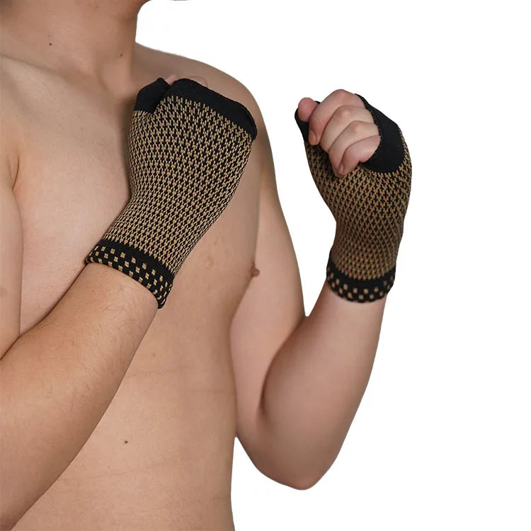 Factory Wholesale Custom Printed logo Wrist Guard Arthritis Sleeve Palm Hand