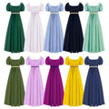 In Stock Long Victorian Medieval Women's Dress High-waisted Ball Cosplay Skirt