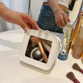 Simple and Fashionable Portable Makeup Bag With Single-sided Transparent Pu Zipper Lipstick Storage Hand-held Bag for Travel