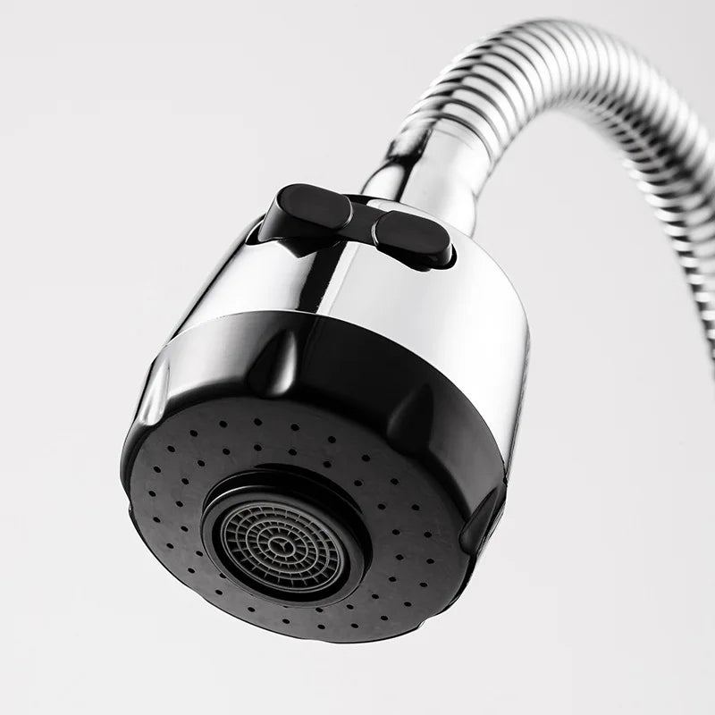 360 Degree Moldable Faucet Extension Hose Kitchen Faucet Sink Tap with Plastic Shower Head Flexible Tube