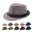Wholesale Fashion Mens Jazz Plain Fedora Hat Fashion Hats