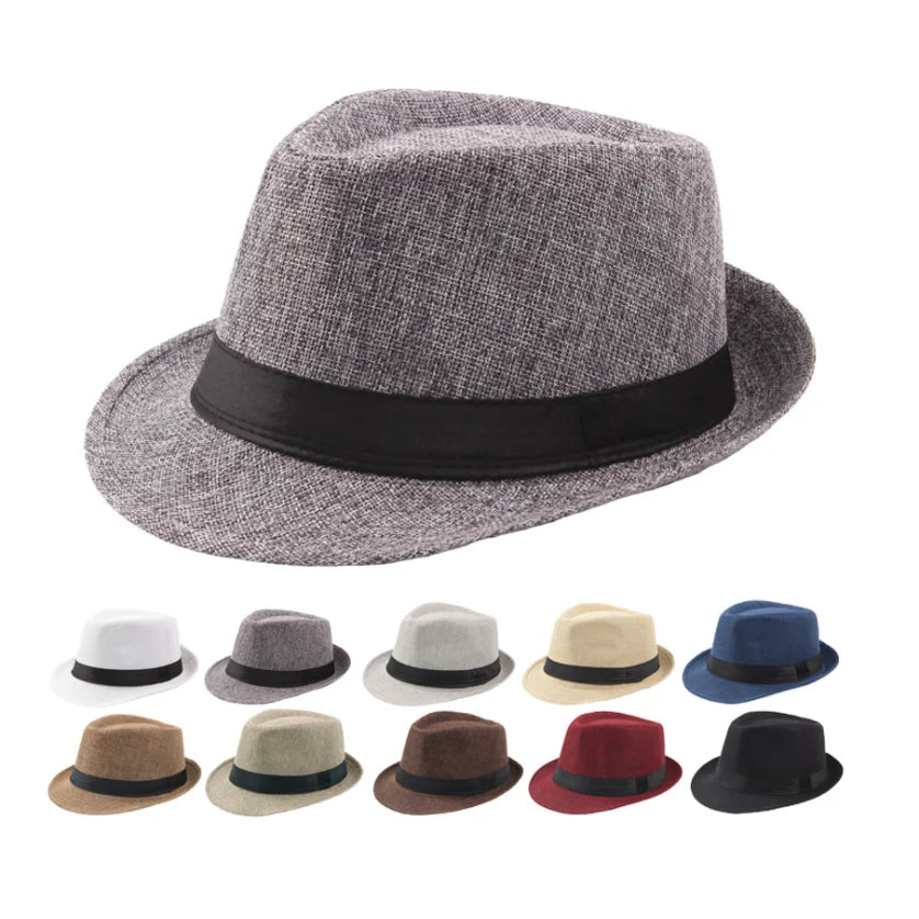 Wholesale Fashion Mens Jazz Plain Fedora Hat Fashion Hats