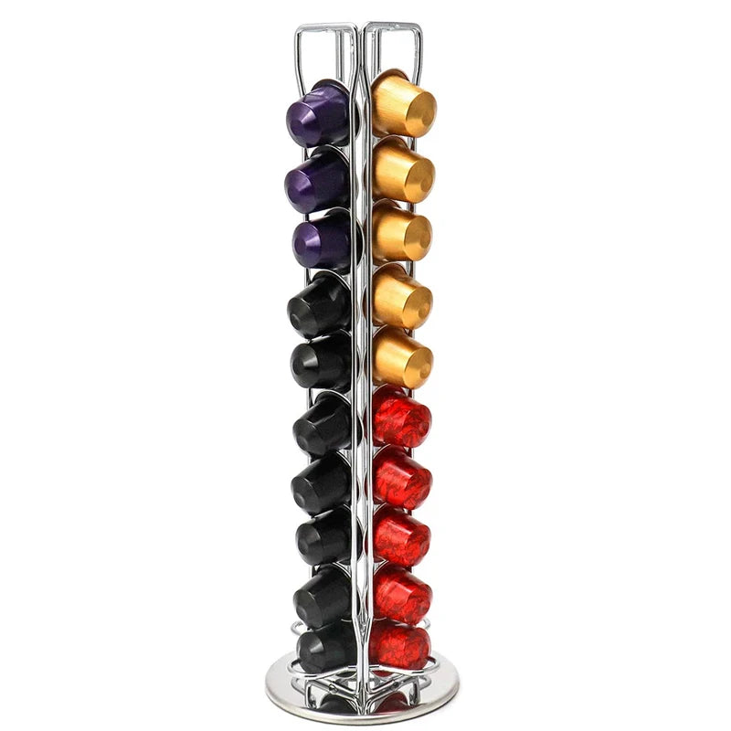 Hotean Nespresso Holder Vertuo Coffee Pods Capsule Holder Coffee Station Organizer with Use Metal Home Office Custom Logo