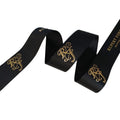 Factory 38mm Customised Logo Printed Grosgrain Decorative Ribbon with Logo Printing for Gift Packing