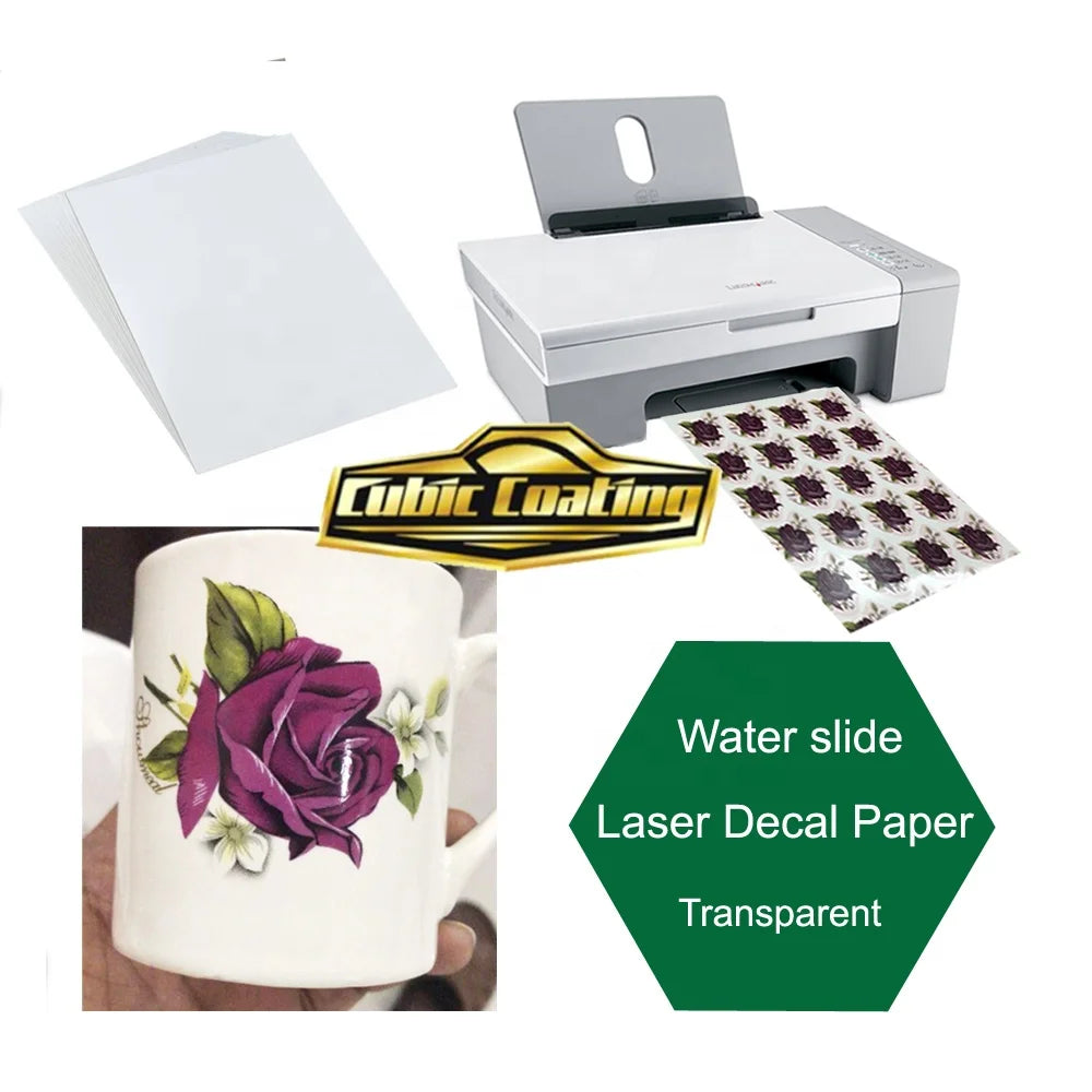 Ceramic Water Slide Decal Paper Water Transfer Screen Printing Paper Printable Decal Transfer Paper MegaBDM