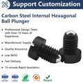 One Groove Carbon Steel Ball Head Plunger Fastener Bolt for Secure Attachment