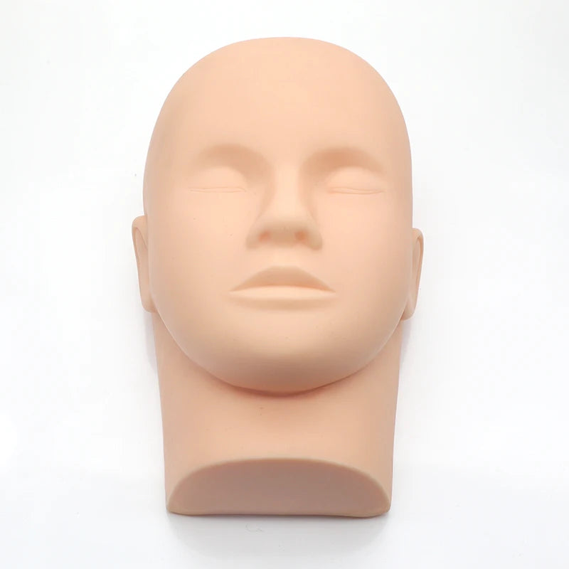 Mannequin Rubber Practice Training Makeup Tools Eyelash Extension Head