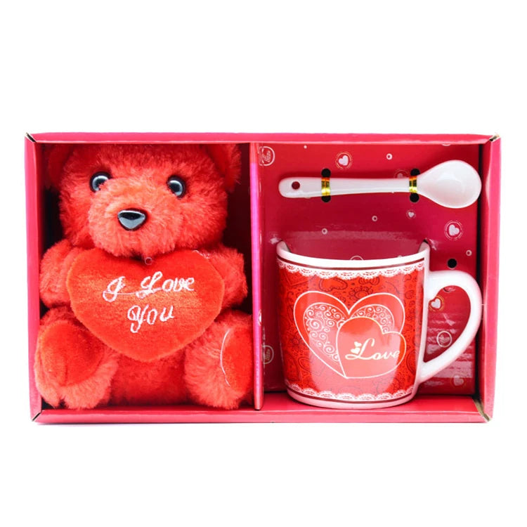 Customized Red High-quality Creative Couple Style Milk Cup Holiday Team Building Gift Ceramic Coffee Cup Wholesale
