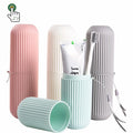 Factory Wholesale Portable Travel Plastic Toothbrush Case Box Storage Holder and Cup for Travel School