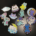 No Minimum Metal Badge Manufacturer Glitter Cat Cartoon Anime Hard Enamel Pin Soft Lapel Pin Custom Enamel Pin
