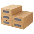 Factory Wholesale Carton Sneakers Storage Boxes Kraft Shoe Box Packaging Storage With Window Drawer Box