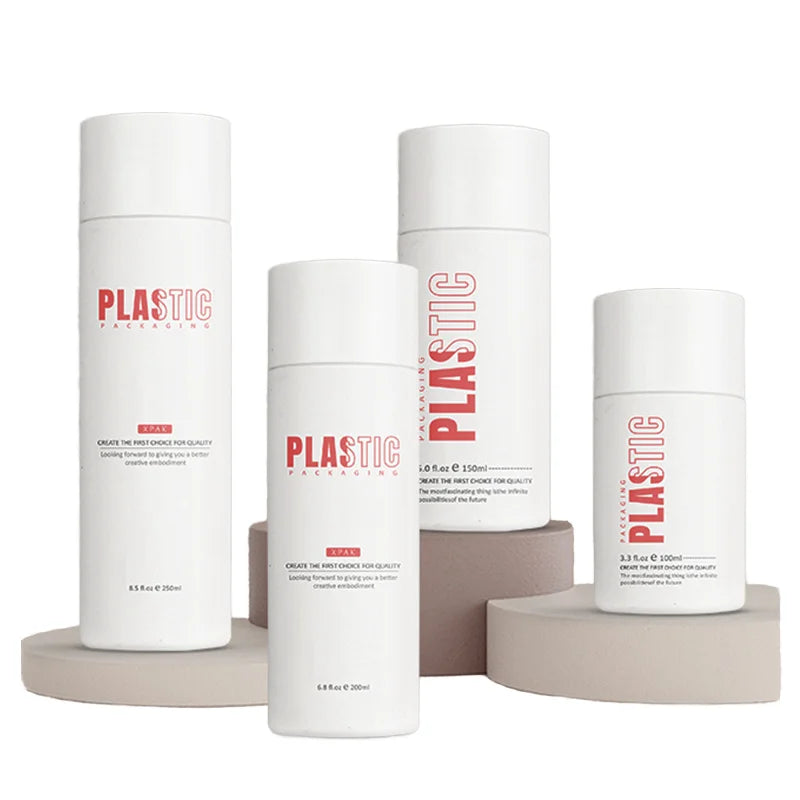 Custom Eco-Friendly 250ml Plastic Packaging Bottle Material Disc Cap for Shampoo Skincare Lotion Squeeze Bottle 120ml